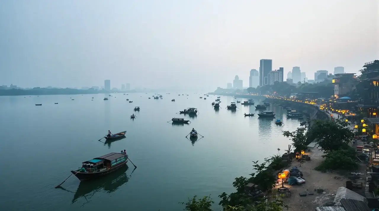 天堂影院精选：滨江漫步，看新旧隔江对望